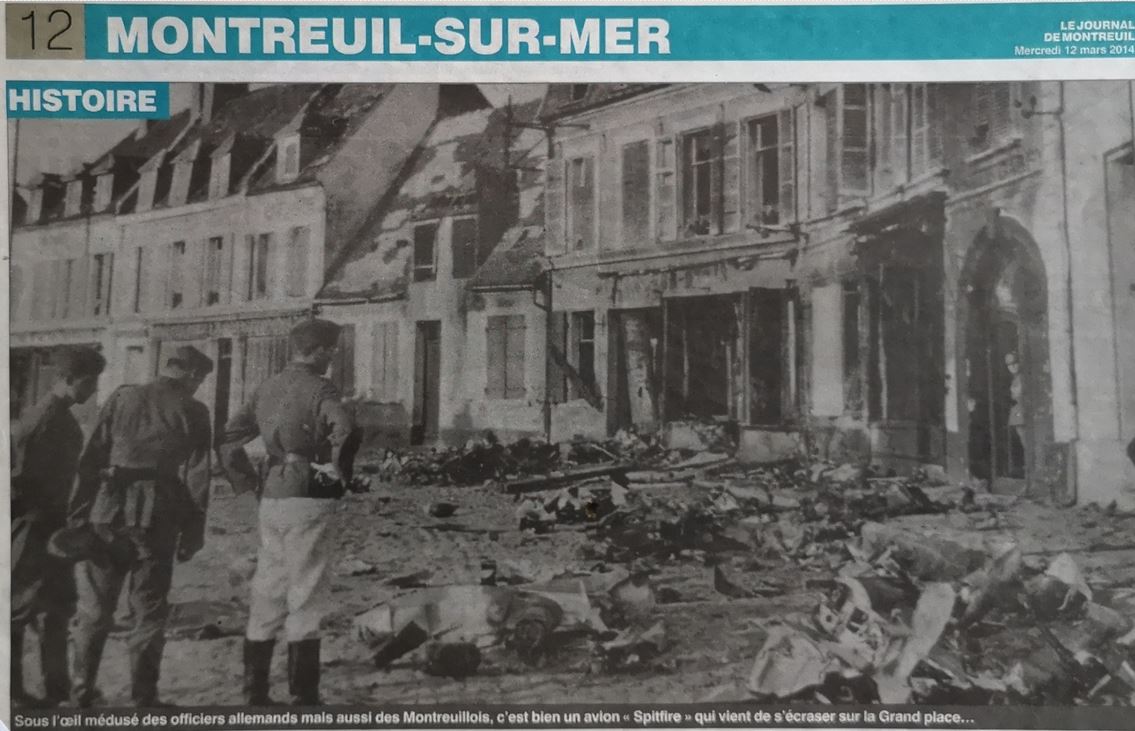 Crash du Spitfire AB795